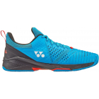 Yonex Men’s Power Cushion Sonicage 3 Wide Tennis Shoes (Blue/Black) -