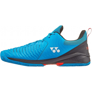 STS3WBB Yonex Unisex Power Cushion Sonicage 3 Wide Tennis Shoes (Blue/Black)