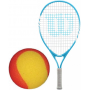 SerenaJr-RedFoam Wilson Serena Junior Tennis Racquet bundled w 3 Red Foam Tennis Balls a