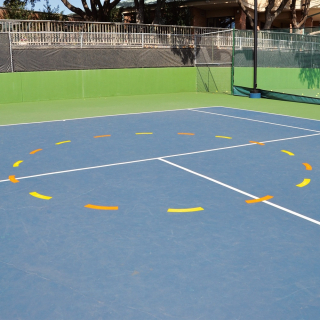 TABCY Big Curves Court Shapes for Tennis Court Drill Practice (Set of 6)