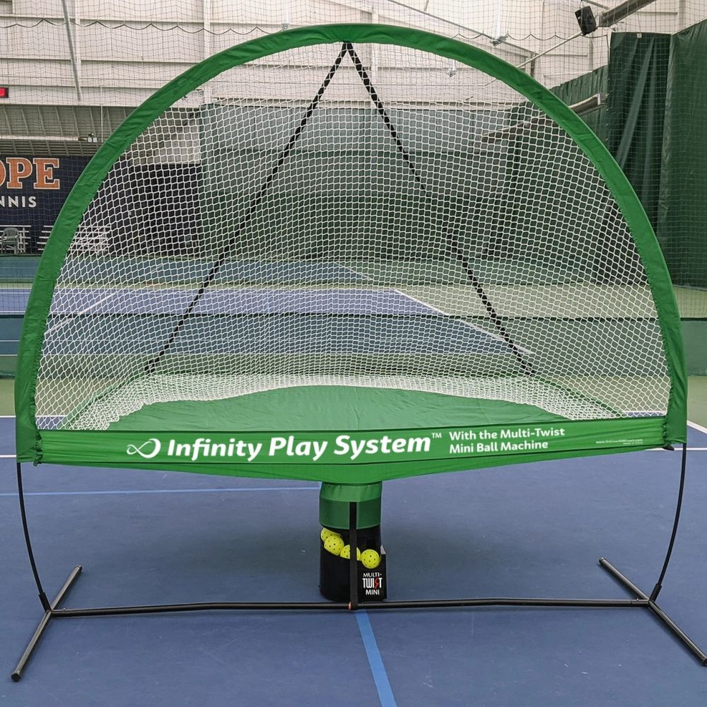 TAIPMT Infinity Play System for Tennis & Pickleball with Multi-Twist Mini Ball Machine