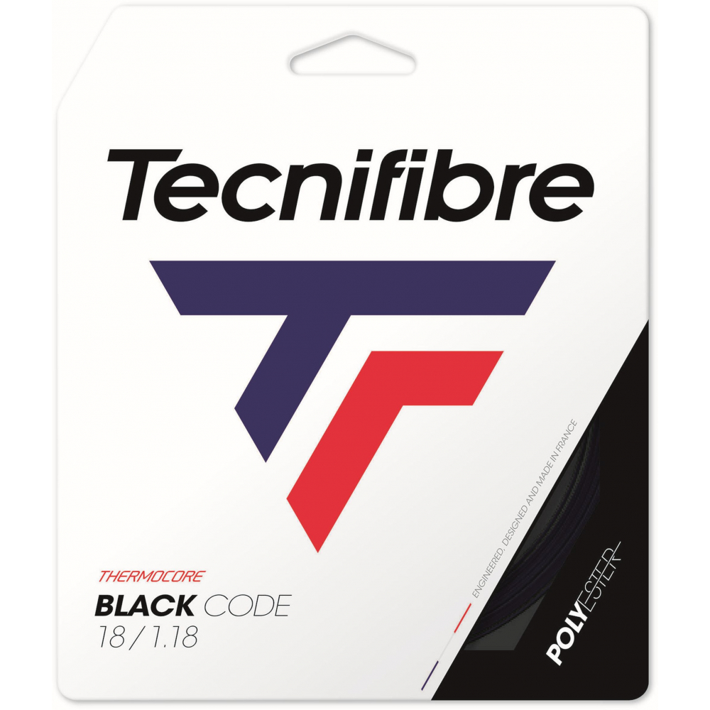 TFBC18 Tecnifibre Black Code 18g Tennis String (Set)
