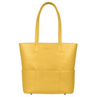 TOTEM-Y - SportsChic Women's Vegan Midi Tote Bag (Saffron Yellow)