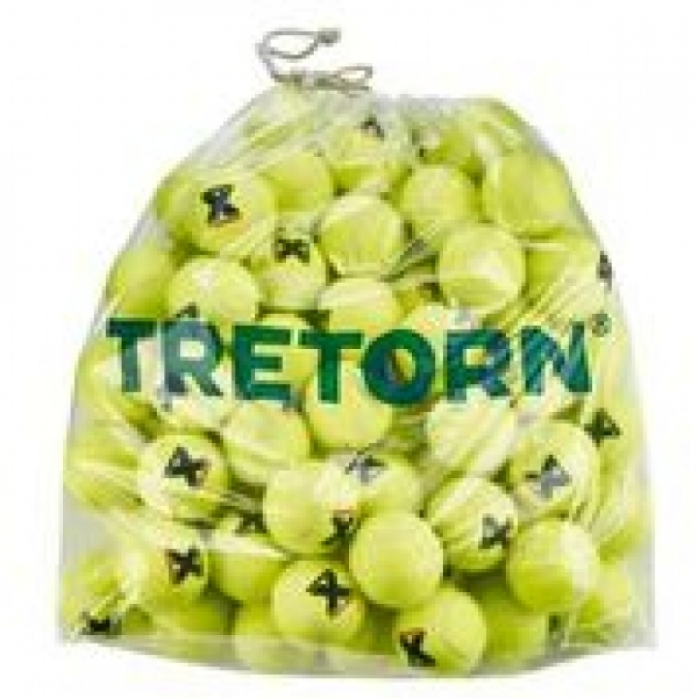 Tretorn Micro-X Pressureless Tennis Balls, Yellow (Bag of 72)