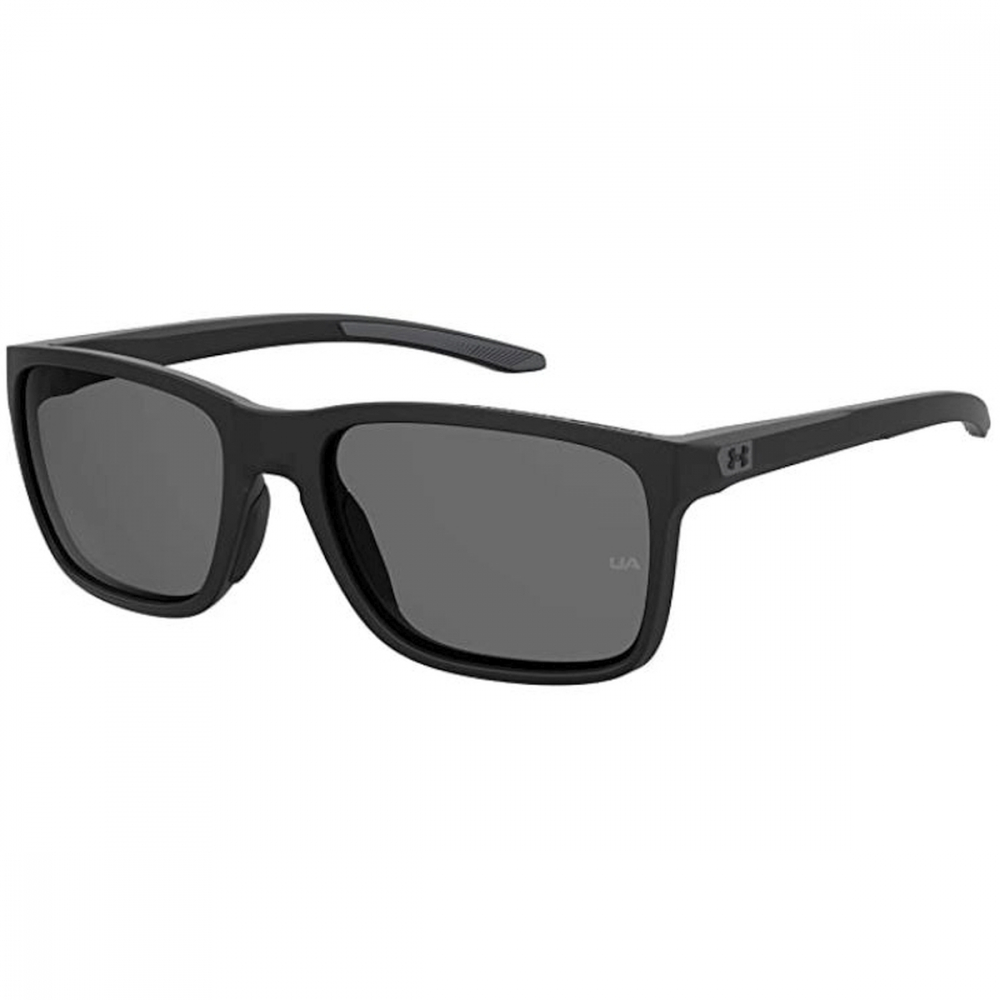 UA0005S 003-M9 Under Armour Men's Rectangular Sunglasses (Matte Black/Polarized Gray)