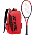 Yonex VCore Ace 7th Gen Tennis Racquet + Backpack (Red) -