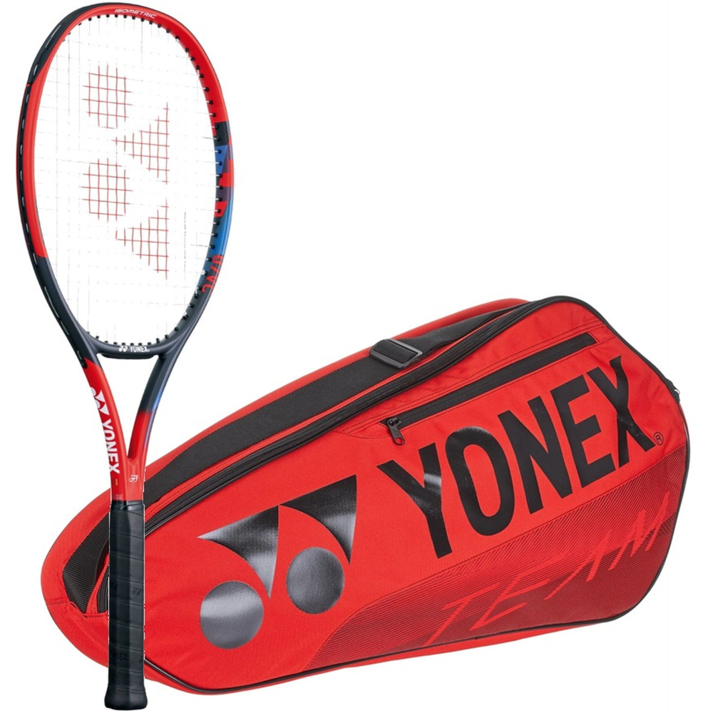 VCoreAce-BAG42123R Yonex VCore Ace 7th Gen Tennis Racquet + 3pk Bag (Red) 