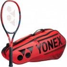 Yonex VCore Ace 7th Gen Tennis Racquet + 6pk Bag (Red) -