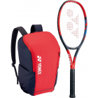 Yonex VCore Ace 7th Gen Tennis Racquet + Backpack (Scarlet) -