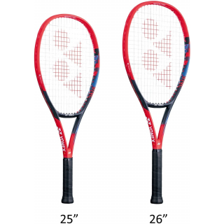 VCoreJr-BAG42112SR Yonex Junior VCore 7th Generation Scarlet Tennis Racquet Bundled with a Yonex Team Backpack (Red)