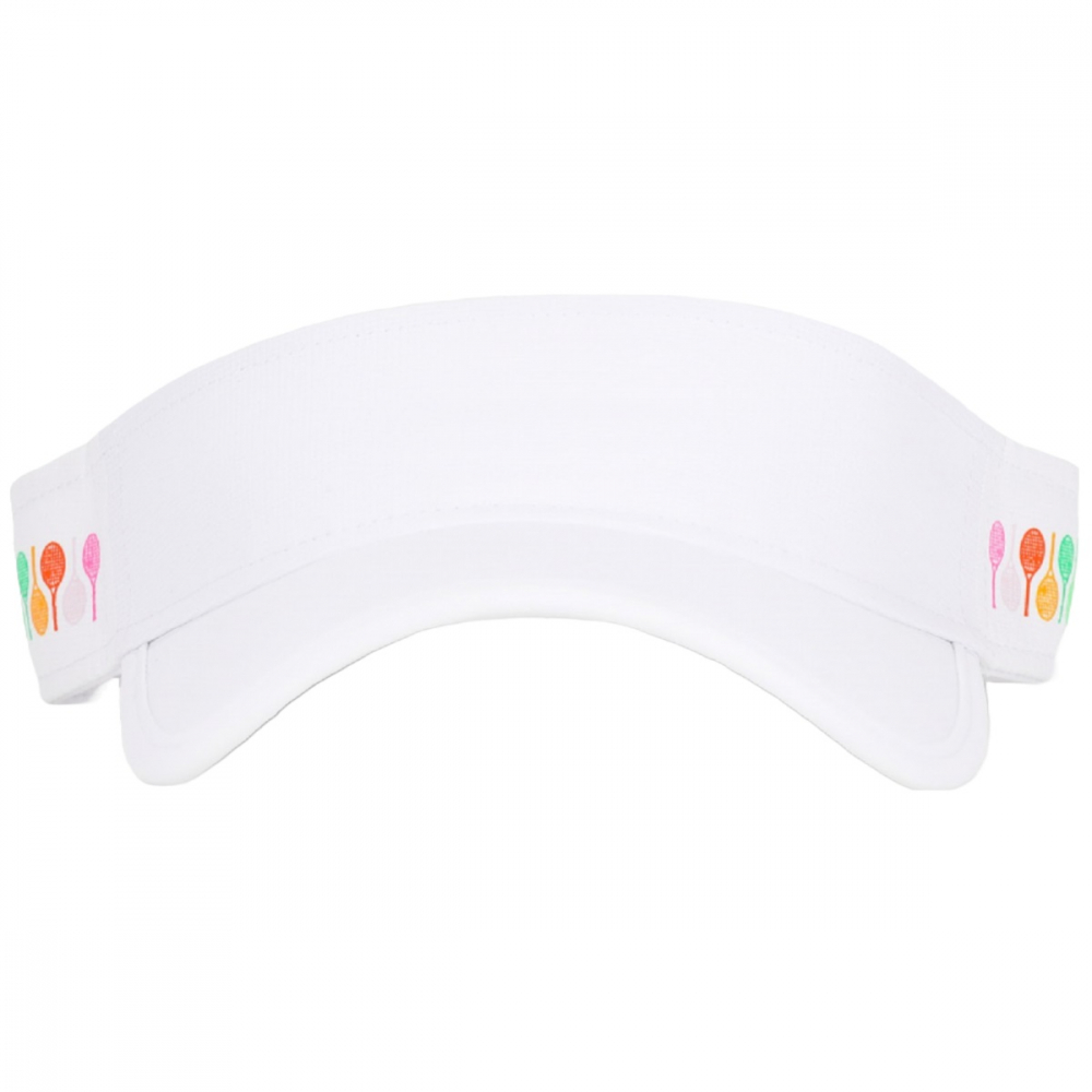 VSR145 Ame & Lulu Head in the Game Visor (Rainbow Racquets) front