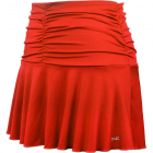 Kourtney Women’s Ruched / Flounce Tennis Skort (Red) -