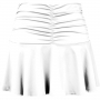 W2208-WW DUC Kourtney Women's Ruched / Flounce Tennis Skort (White)