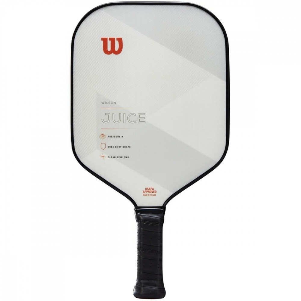 WR050211H Wilson Juice Pickleball Paddle (White/Gray/Red)