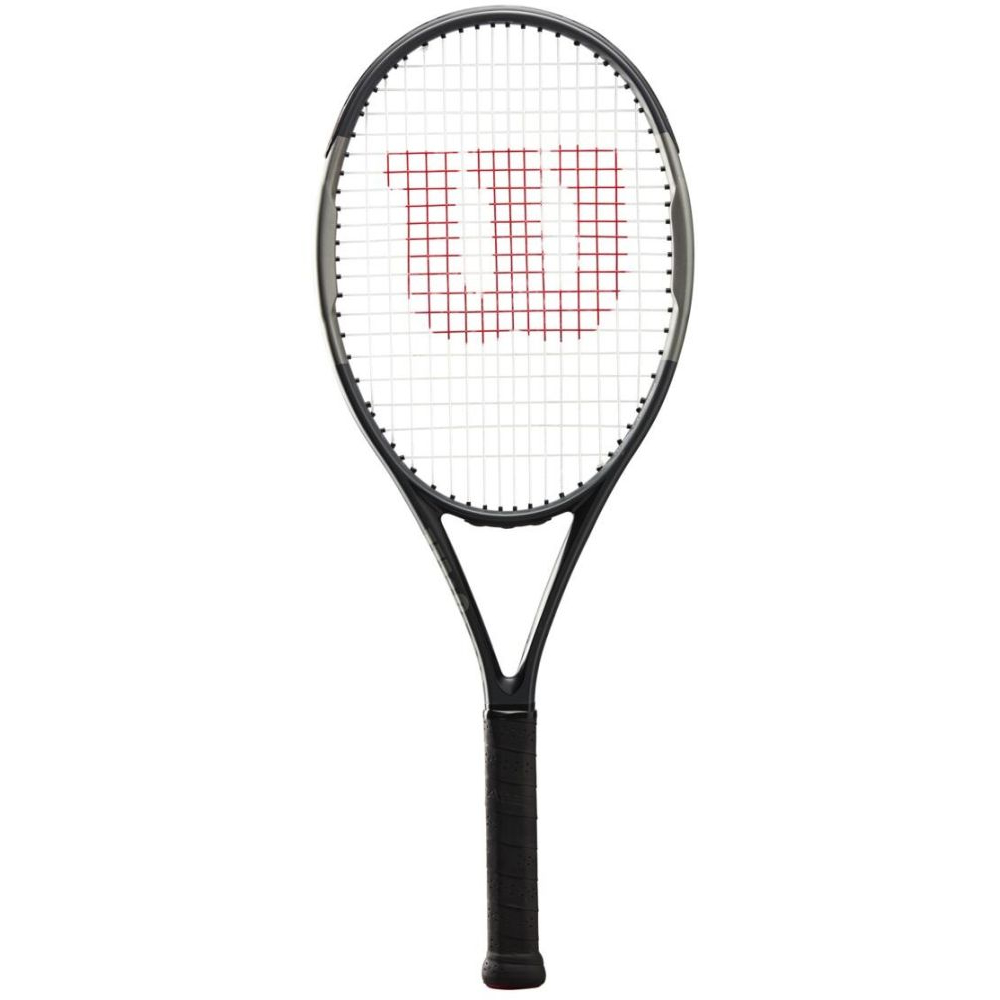 WR056110U-Bag-Black Wilson H2 Hyper Hammer Tennis Racquet Bundled w Advantage II Tennis Bag (Black/White) 