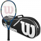 Wilson US Open GS 105 Tennis Racquet Bundled w an Advantage II Tennis Bag (Black) -