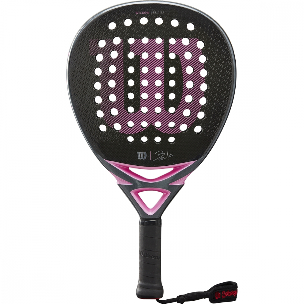 WR089221U Wilson Bela LT Padel Racket (Pink)