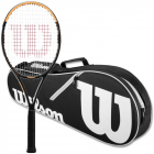Wilson Burn Spin 103 Tennis Racquet Bundled w an Advantage II Tennis Bag (Black) -