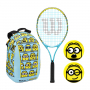 WR097510F Wilson Minions 2.0 Jr 25in. Tennis Kit
