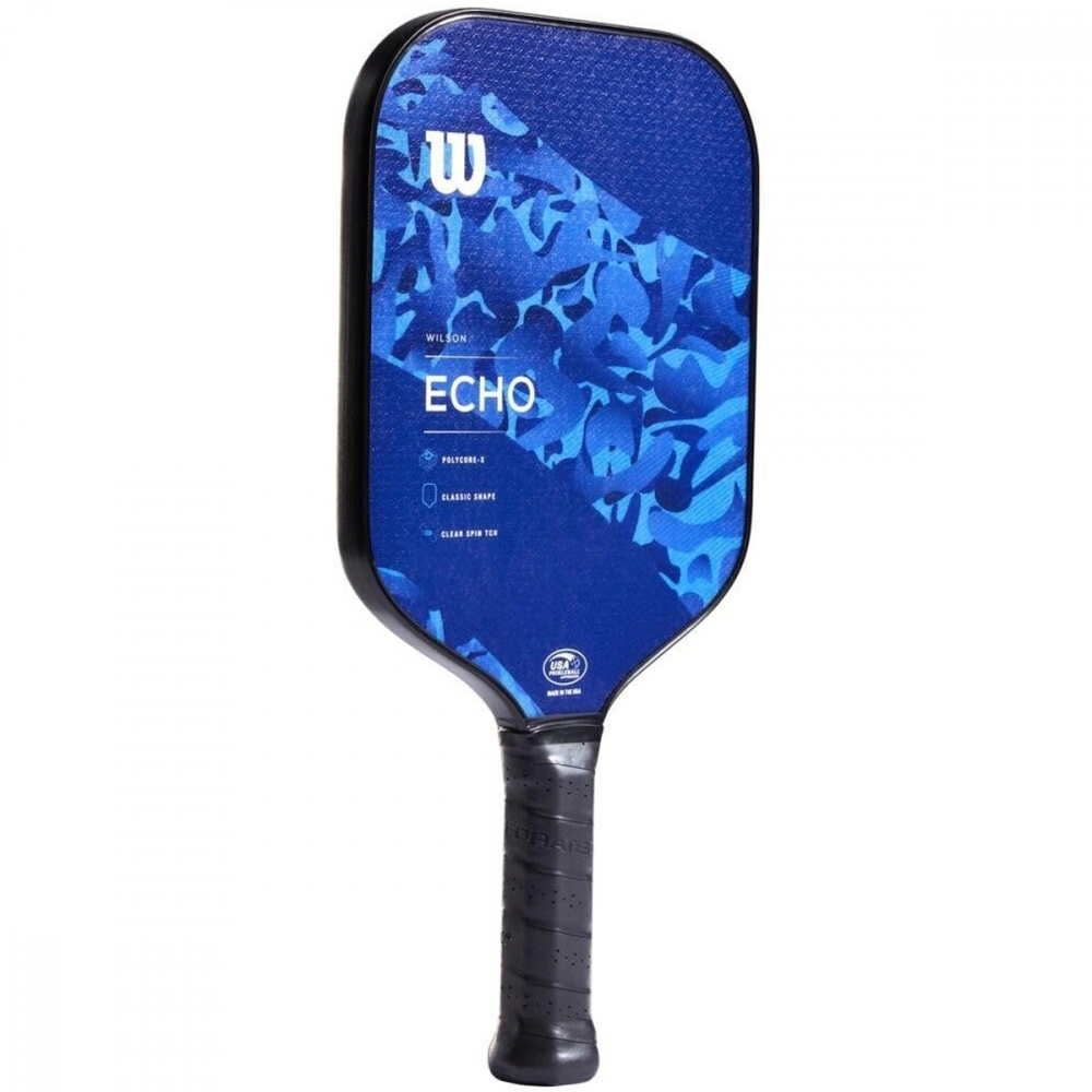 Wilson Echo Camo Pickleball Paddle (Blue)