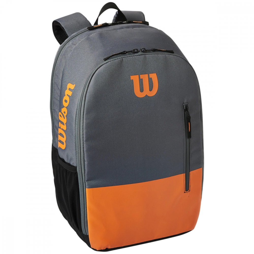 WR8009901001 Wilson Team Tennis Backpack (Grey/Orange)