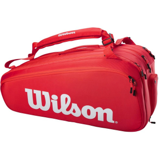 WR8010301001 Wilson Super Tour 15 Pack Tennis Bag (Red)