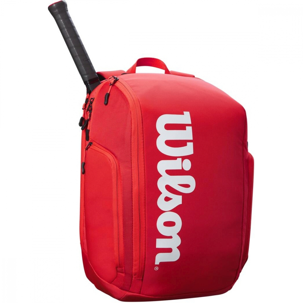 WR8010901001 Wilson Super Tour Tennis Backpack (Red)