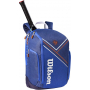 WR8018300 Wilson Roland Garros Super Tour Tennis Backpack (Blue/White/Clay)