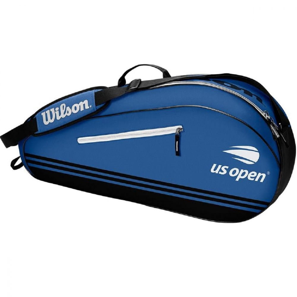 WR8018701001 Wilson US Open Team 3 Pack Tennis Bag (Blue/Black/White)