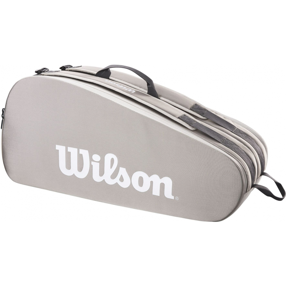 WR8022101001U Wilson Tour 6 Pack Tennis Bag (Stone)