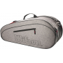 WR8022601001U Wilson Team 6 Pack Tennis Bag (Heather Grey)