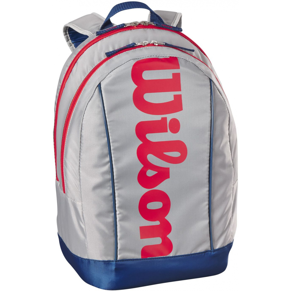 WR8023801001U Wilson Junior Tennis Backpack (Grey/Red)