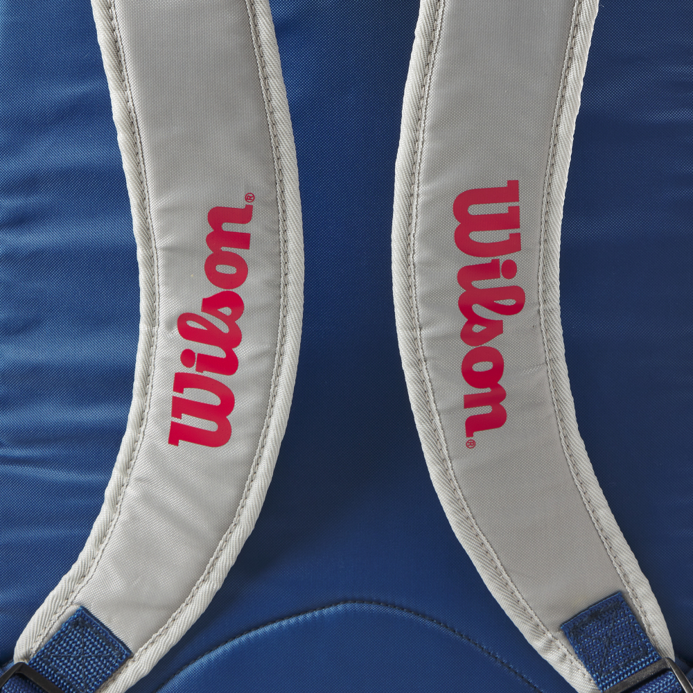 WR8023801001U Wilson Junior Tennis Backpack (Grey/Red)