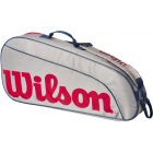 Wilson Junior 3 Pack Tennis Bag (Grey/Red) -