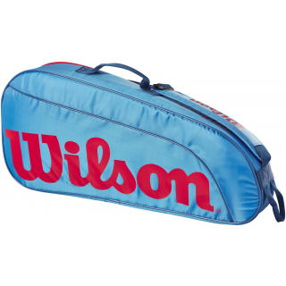 WR8023902001U Wilson Junior 3 Pack Tennis Bag (Blue/Orange)