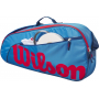 WR8023902001U Wilson Junior 3 Pack Tennis Bag (Blue/Orange)