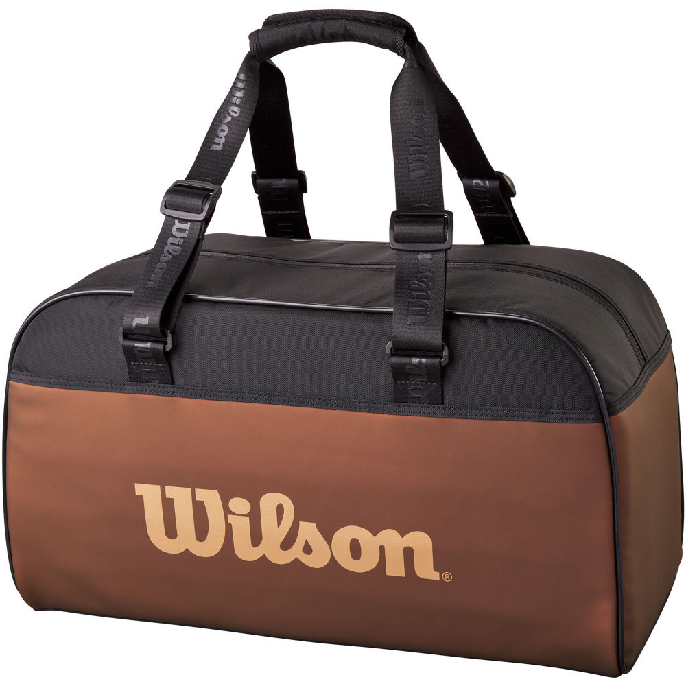 WR8025801001U Wilson Super Tour Pro Staff v14 Small Tennis Duffle Bag (Copper/Black)
