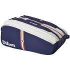 Wilson Roland Garros Super Tour 15 Pack Tennis Bag (Navy/White/Clay) -
