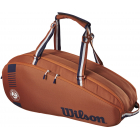 Wilson Roland Garros Team 6 Pack Tennis Bag (White/Clay/Navy) -
