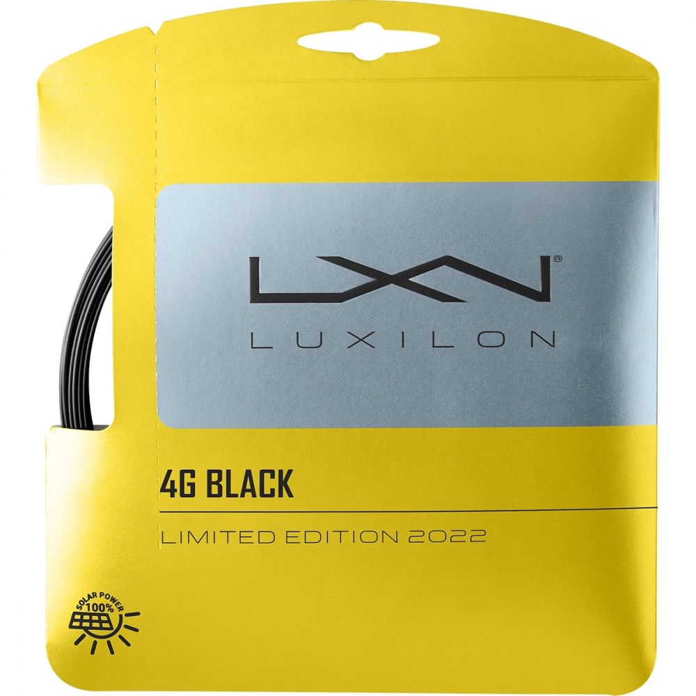 WR8308201125 Luxilon 4G 125 Limited Edition Tennis String Black (Set)