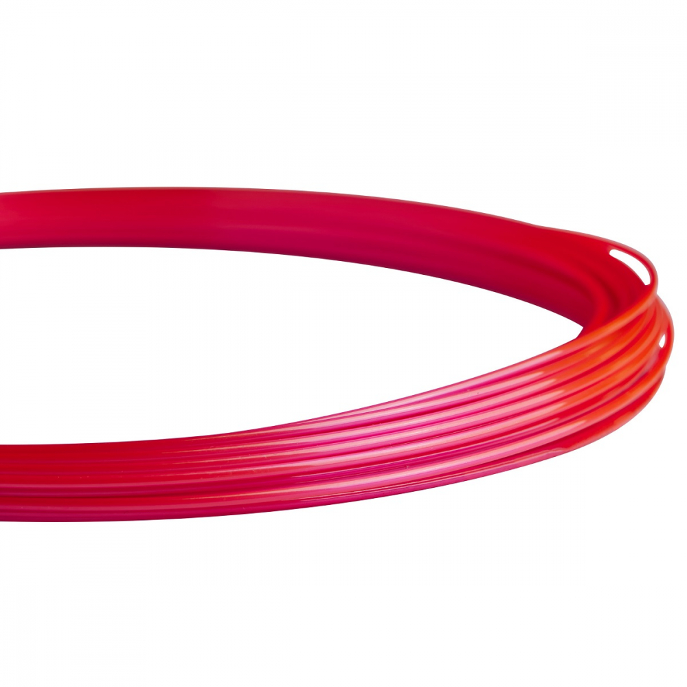 WR8309201 Luxilon Element Soft IR 127 Red Tennis String (Set) - Coiled