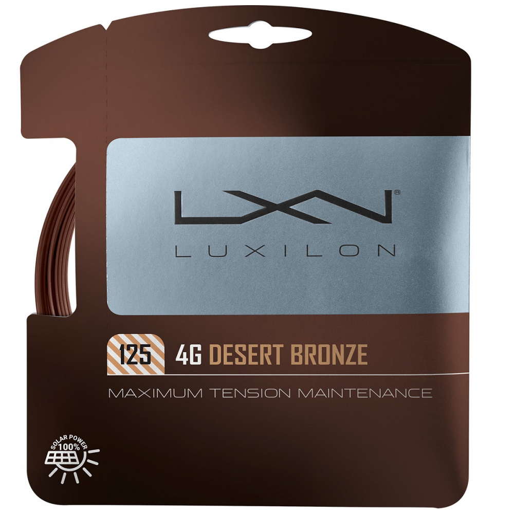 WR8309701125 Luxilon 4G 125 Tennis String - Desert Bronze (Set)