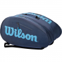 WR8900003001 Wilson Super Tour Padel Racket Bag (Navy/Bright Blue)