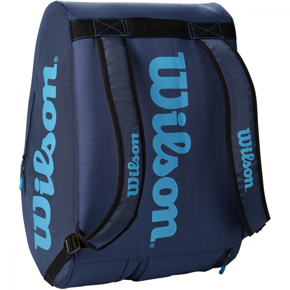 WR8900003001 Wilson Super Tour Padel Racket Bag (Navy/Bright Blue)