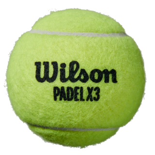 WR8901101 Wilson X3 Speed Faster Performance Padel Balls (3-Ball Can)