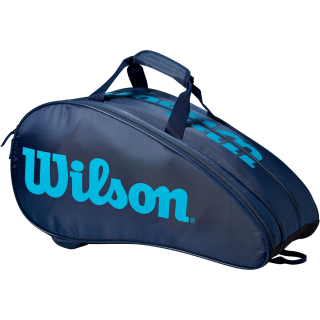 WR8901701001 Wilson Rak Pak Padel 6-Racket Bag (Navy/Bright Blue)