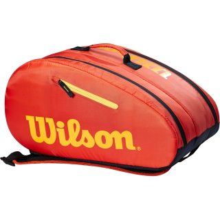 WR8902102001 Wilson Youth Padel Racket Bag (Orange/Yellow)