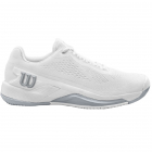 Wilson Men’s Rush Pro 4.0 Tennis Shoes (White/White/Pearl Blue) -