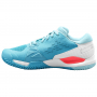 WRS328670U Wilson Women's Rush Pro ACE Tennis Shoes (Scuba Blue/White/Fiery Coral) - Left