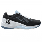 Wilson Women’s Rush Pro 4.0 Tennis Shoes (Black/White/China Blue) -